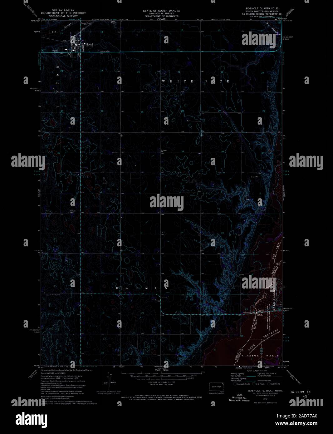 Map of rosholt hires stock photography and images Alamy