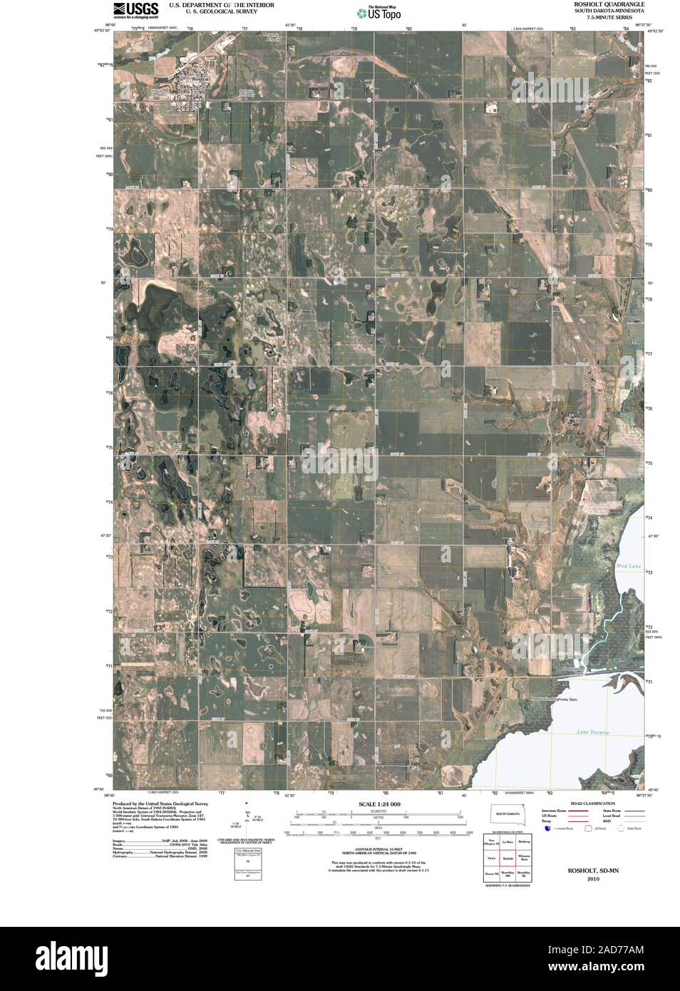 Rosholt map hires stock photography and images Alamy