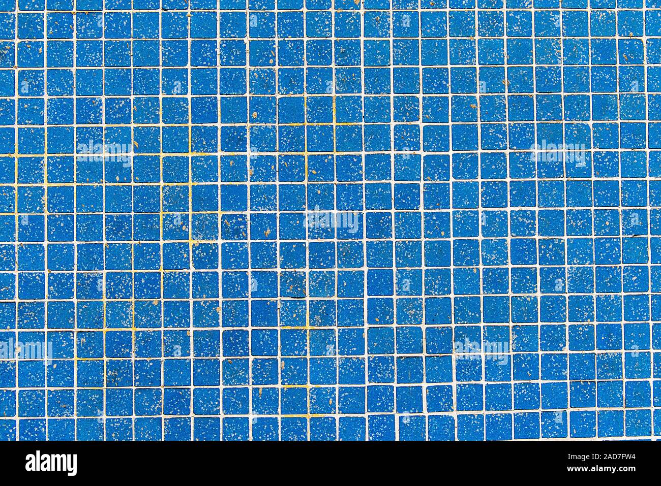 Background from light blue mosaic tiles Stock Photo
