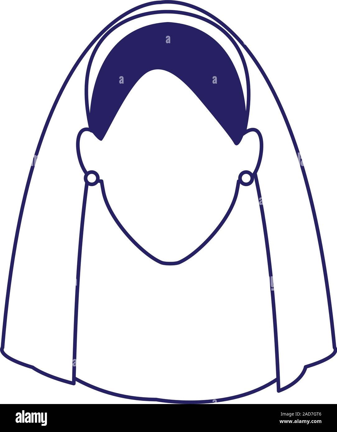 avatar woman with veil icon, flat design Stock Vector Image & Art - Alamy