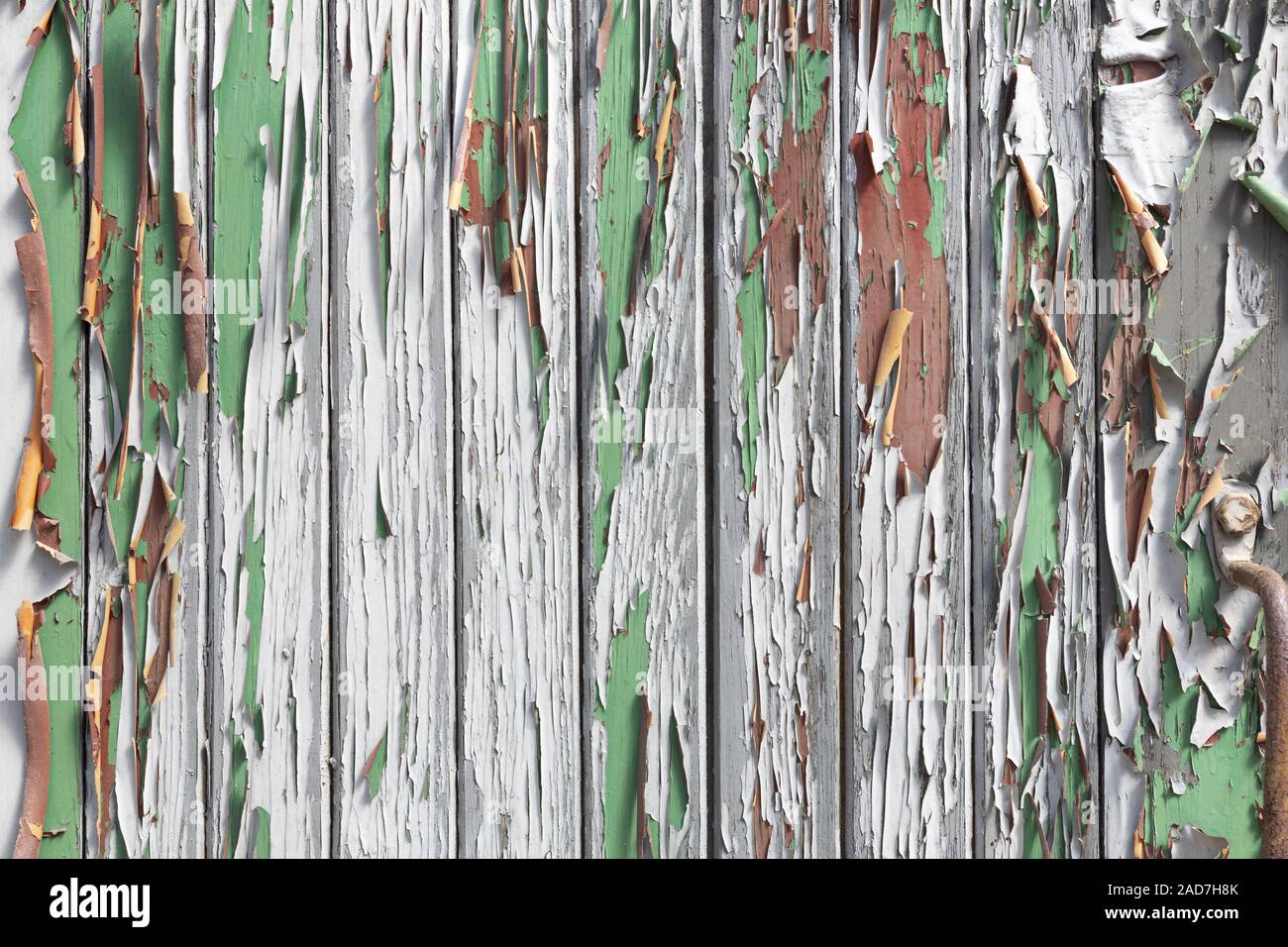 Wooden planks with peeling paint as background Stock Photo - Alamy