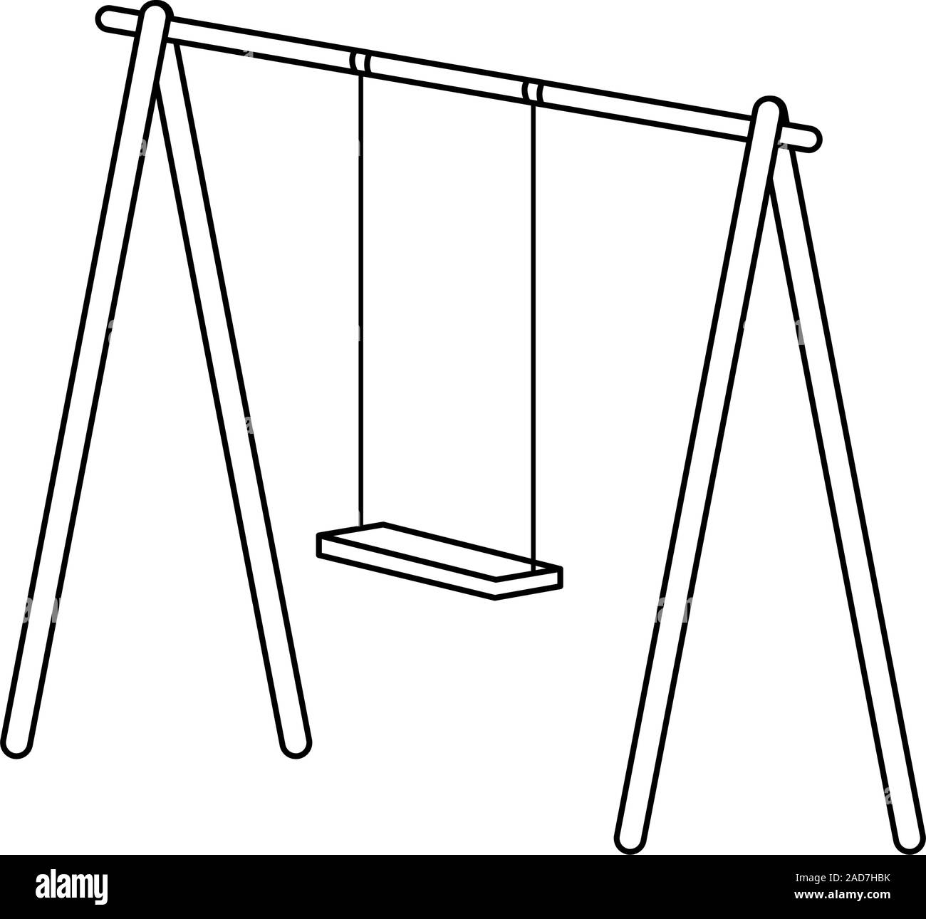 playground swing icon, flat design Stock Vector Image & Art Alamy