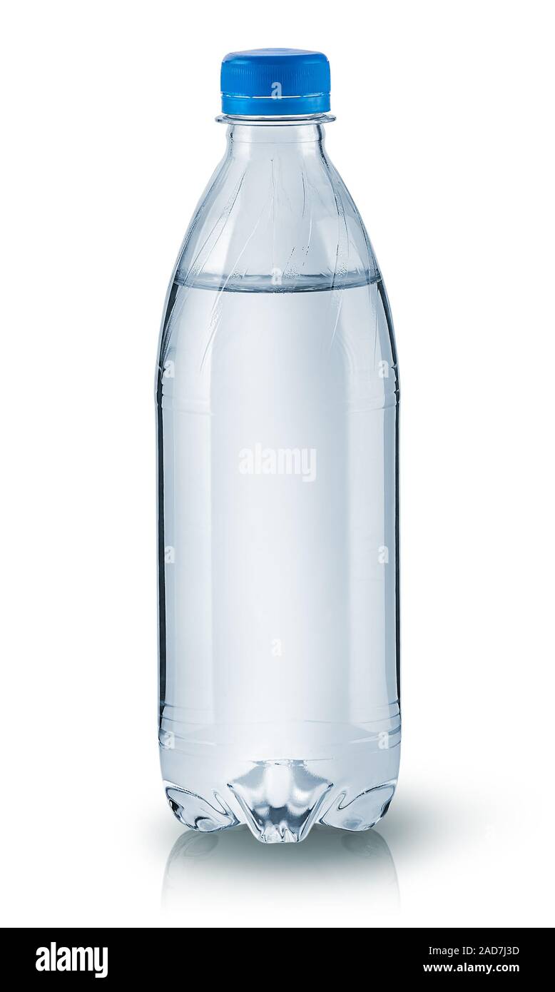 Closed plastic water bottle Stock Photo