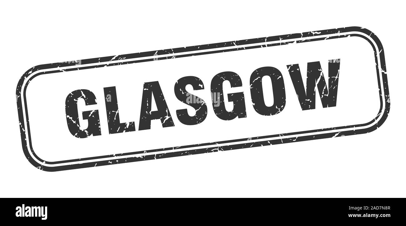 Glasgow stamp. Glasgow black grunge isolated sign Stock Vector Image
