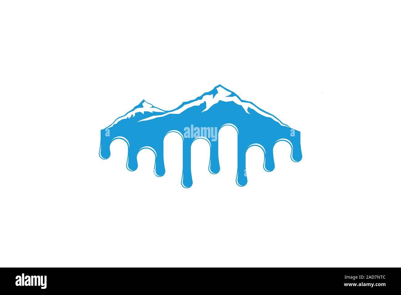 Global Warming Mountain Glaciers Melting Logo Stock Vector Image & Art -  Alamy