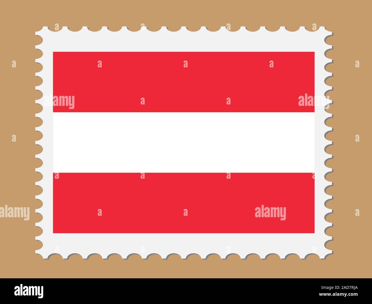 Austria Flag Postage Stamp Vector illustration Eps 10. Stock Vector