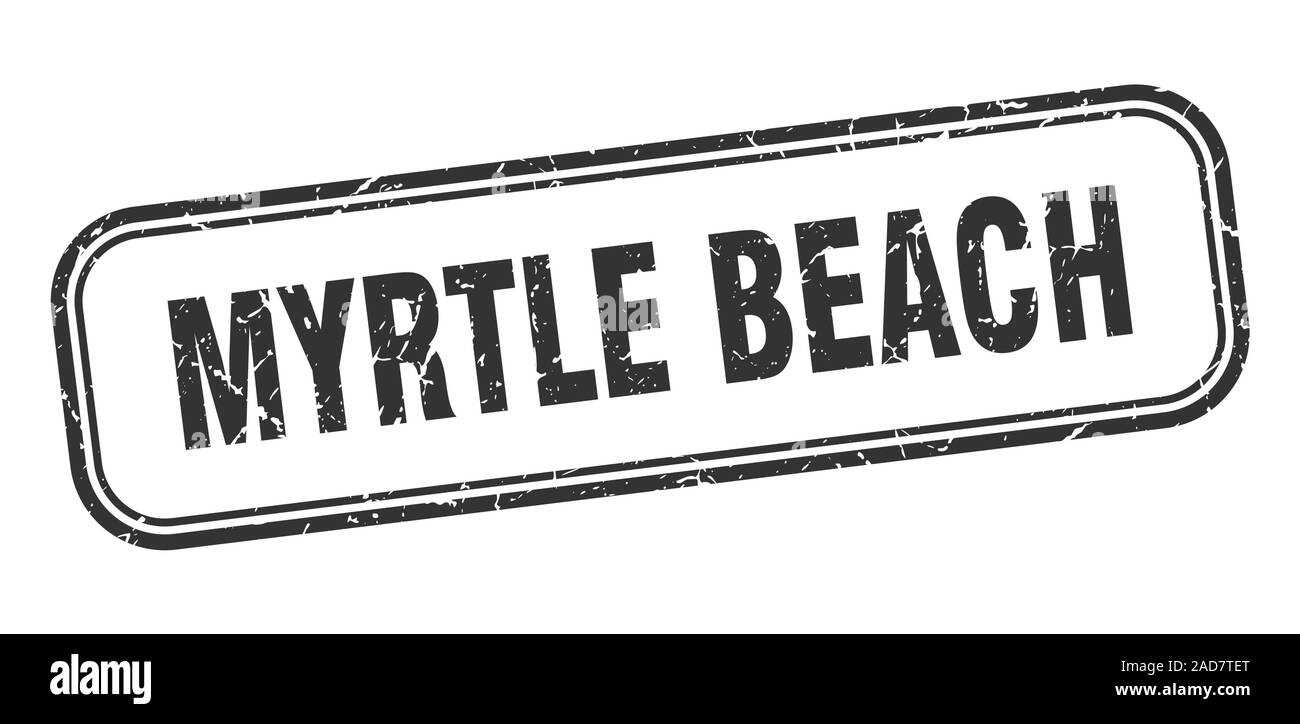 Myrtle Beach stamp. Myrtle Beach black grunge isolated sign Stock
