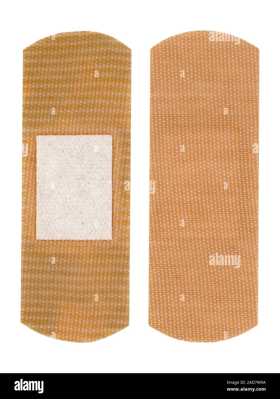 band aid bandage isolated over white Stock Photo