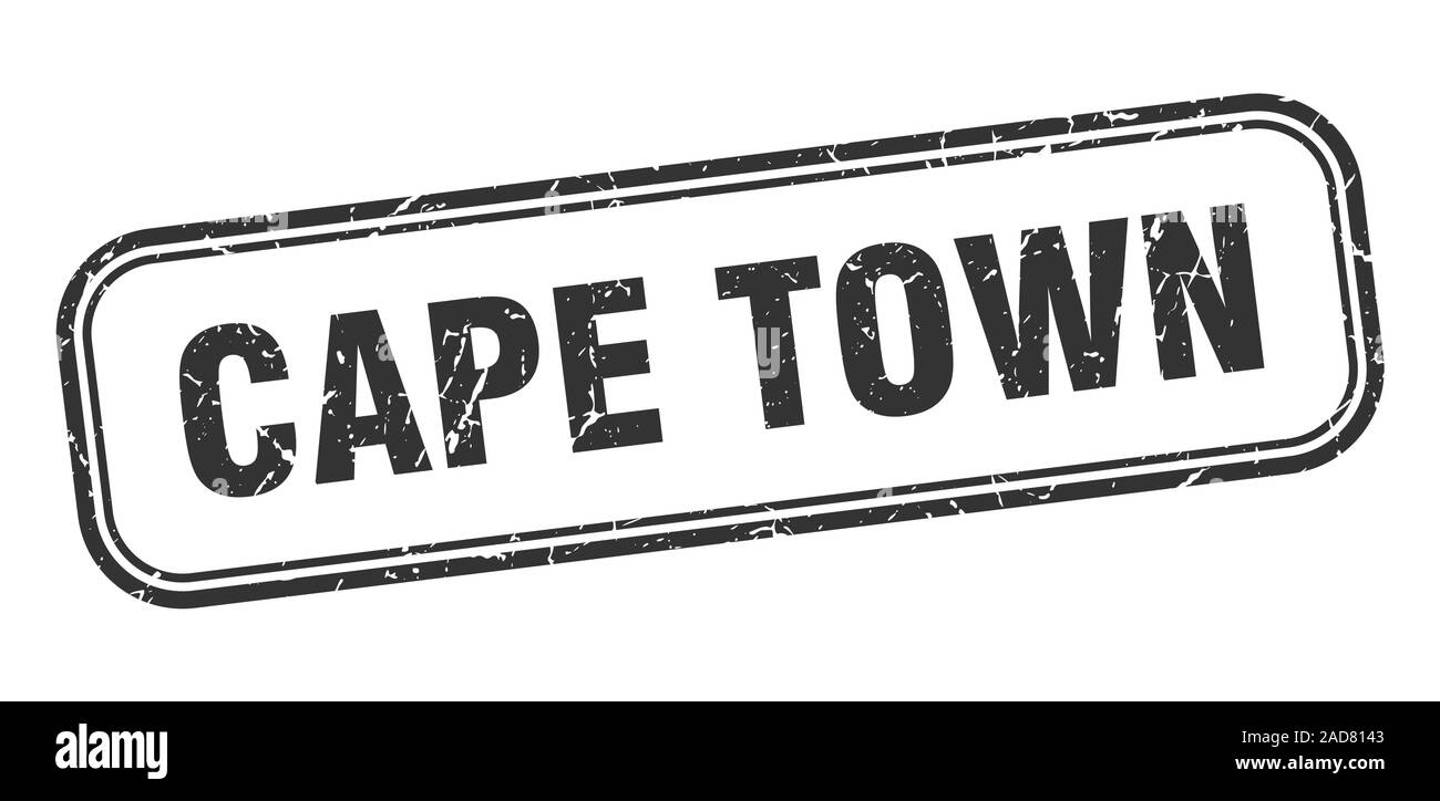 Cape Town stamp. Cape Town black grunge isolated sign Stock Vector