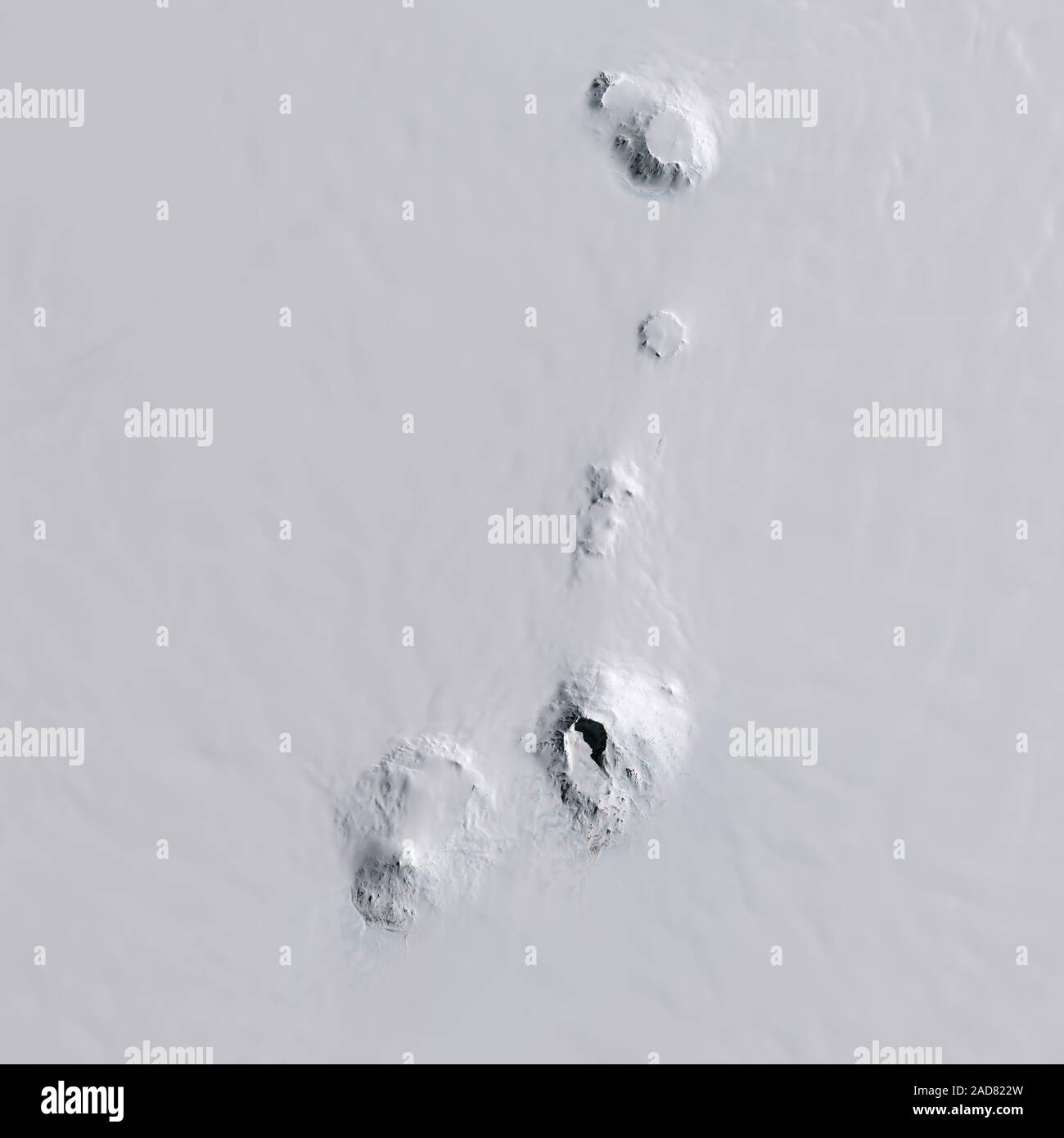 Mount Sidley volcano, Marie Byrd Land region, tallest volcano in Antarctica, November 20, 2014, by NASA/Jesse Allen/DPA Stock Photo