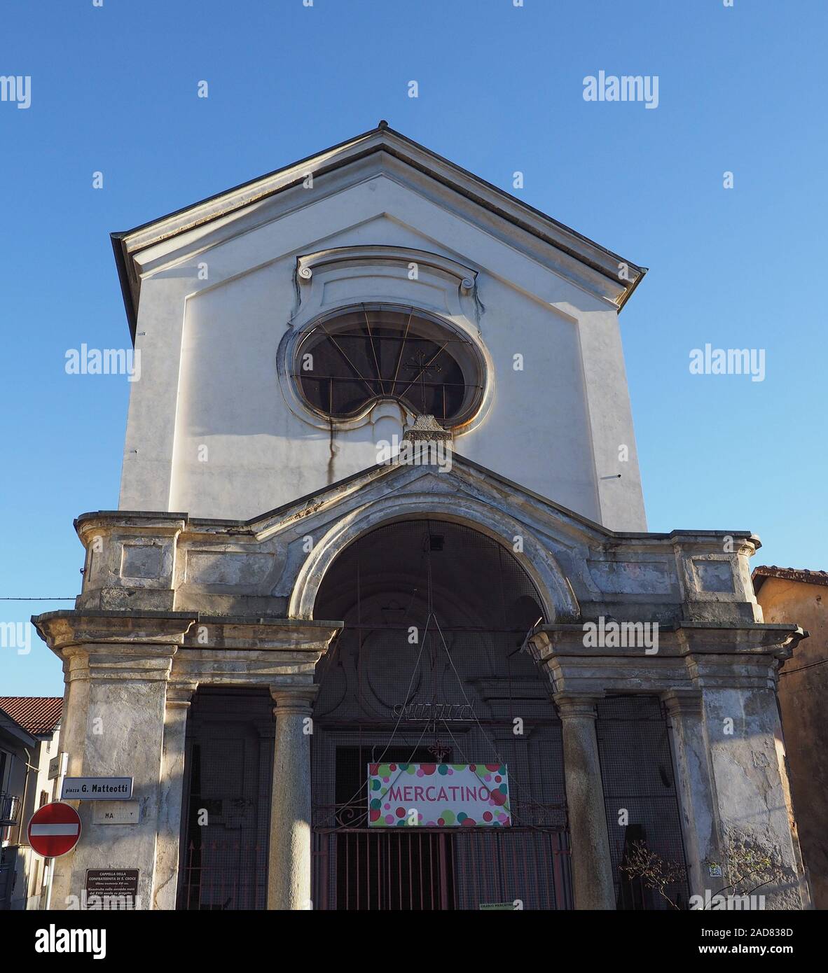 Santa Croce chapel in Grugliasco Stock Photo