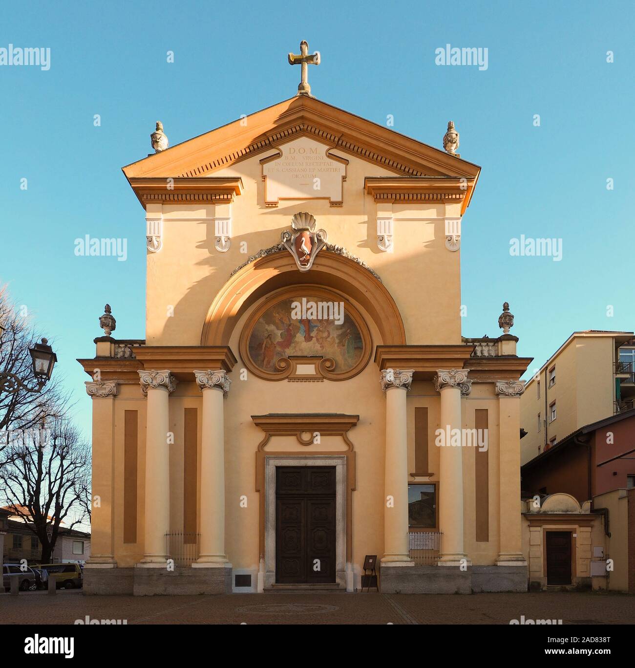 San Cassiano church in Grugliasco Stock Photo