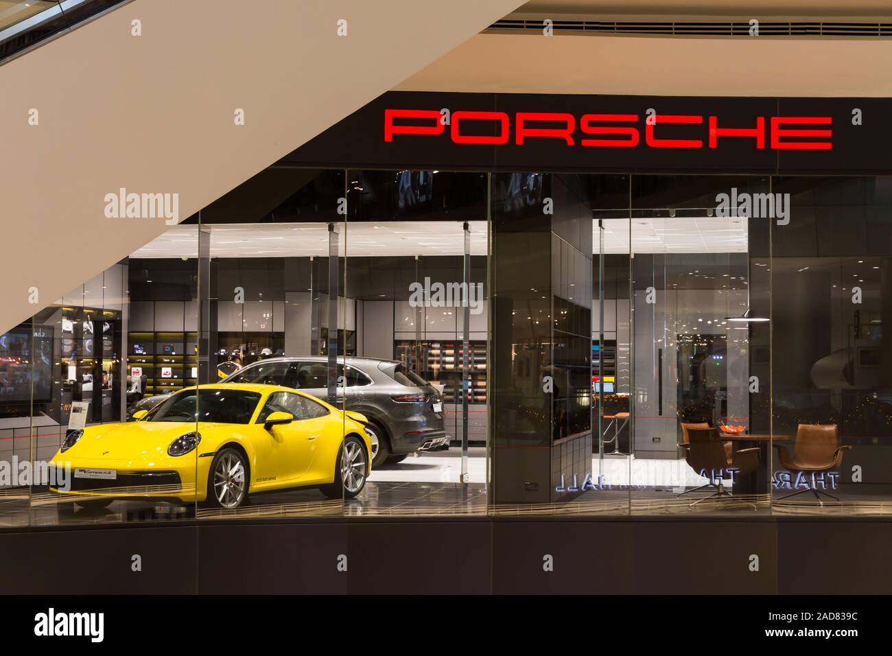 Porsche showroom hires stock photography and images Alamy