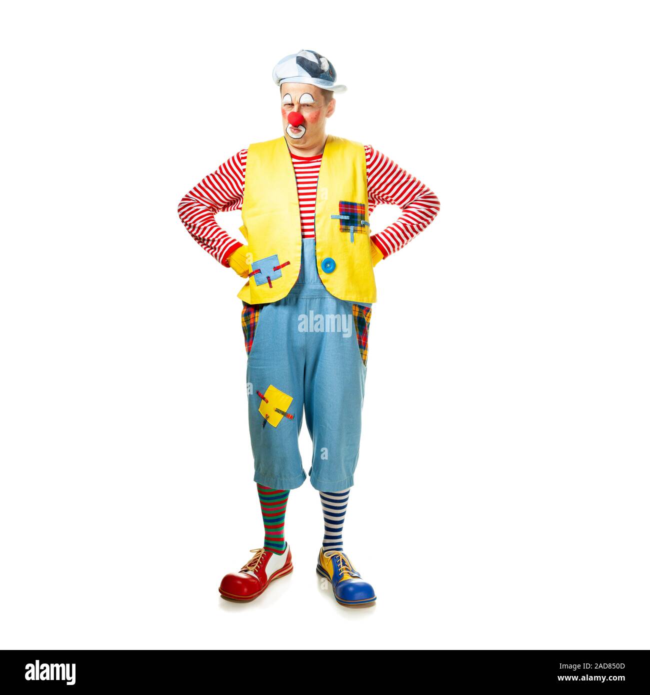 A funny clown with smiling joyful expression Stock Photo - Alamy