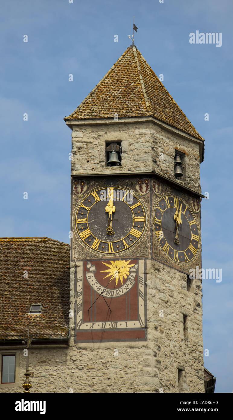 Tower Castle Rapperswil, Switzerland Stock Photo