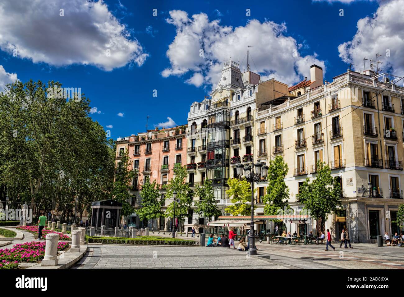 Madrid, Plaza de Oriente Stock Photo