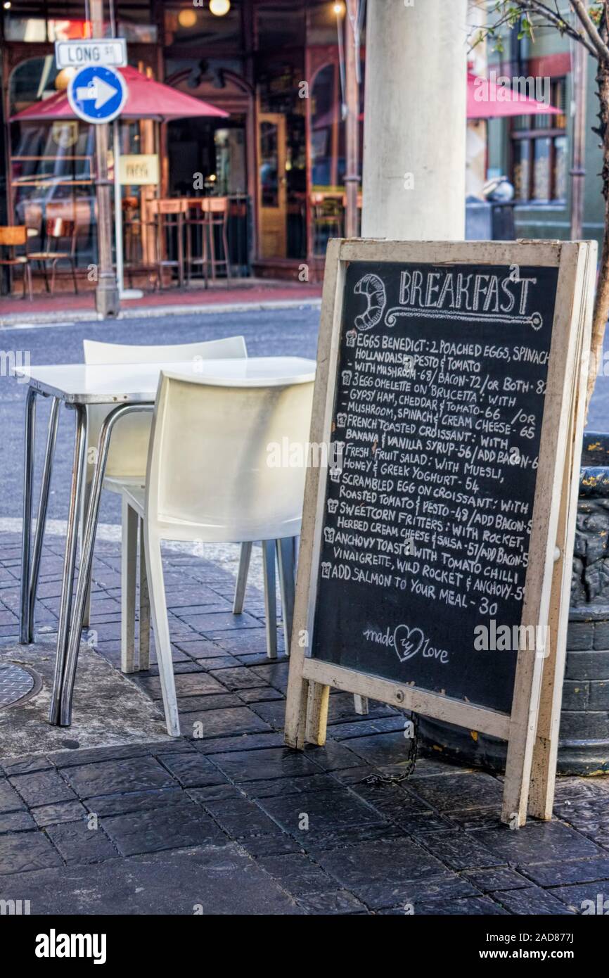 Breakfast in Cape Town Stock Photo