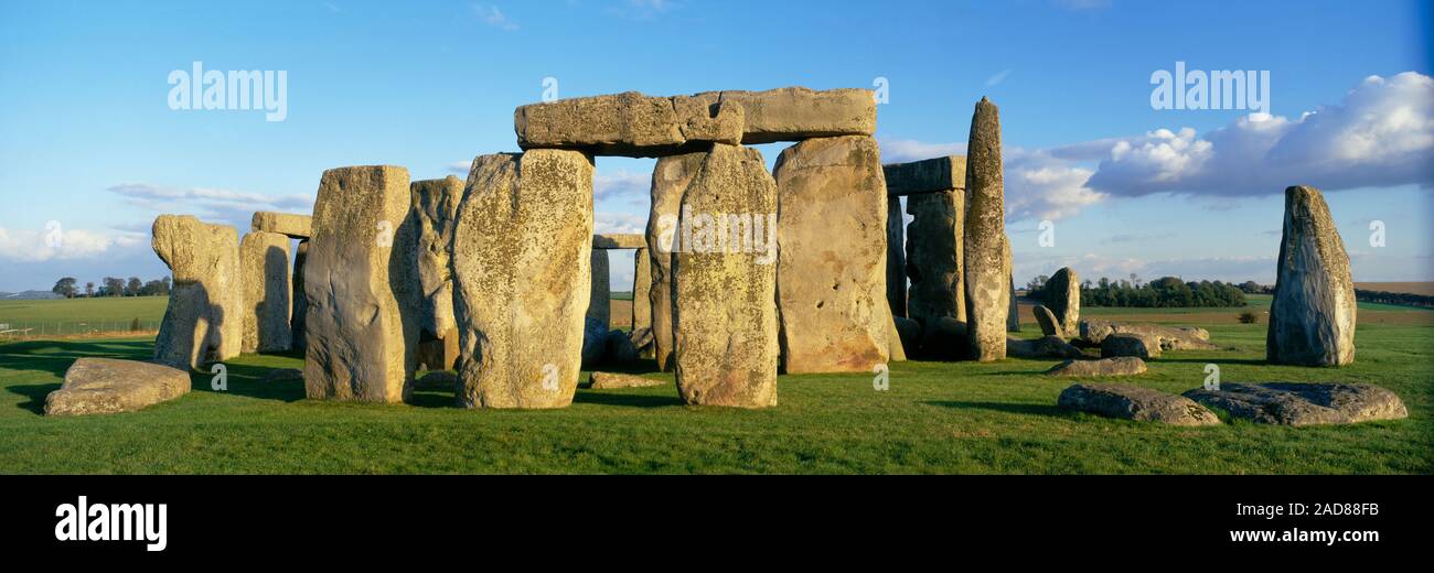 View of Stonehenge, Wiltshire, England, United Kingdom Stock Photo