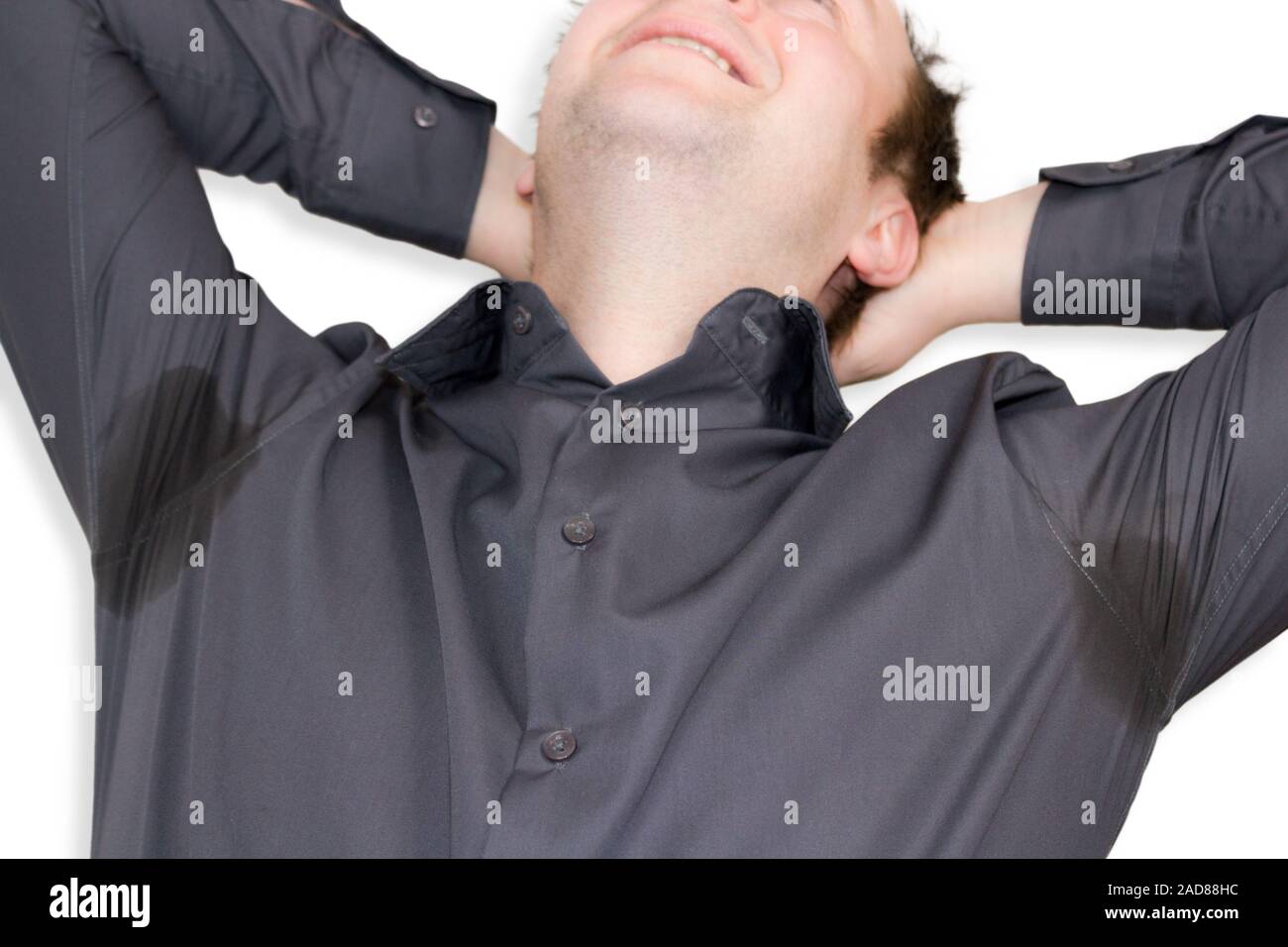 sweat stains Stock Photo