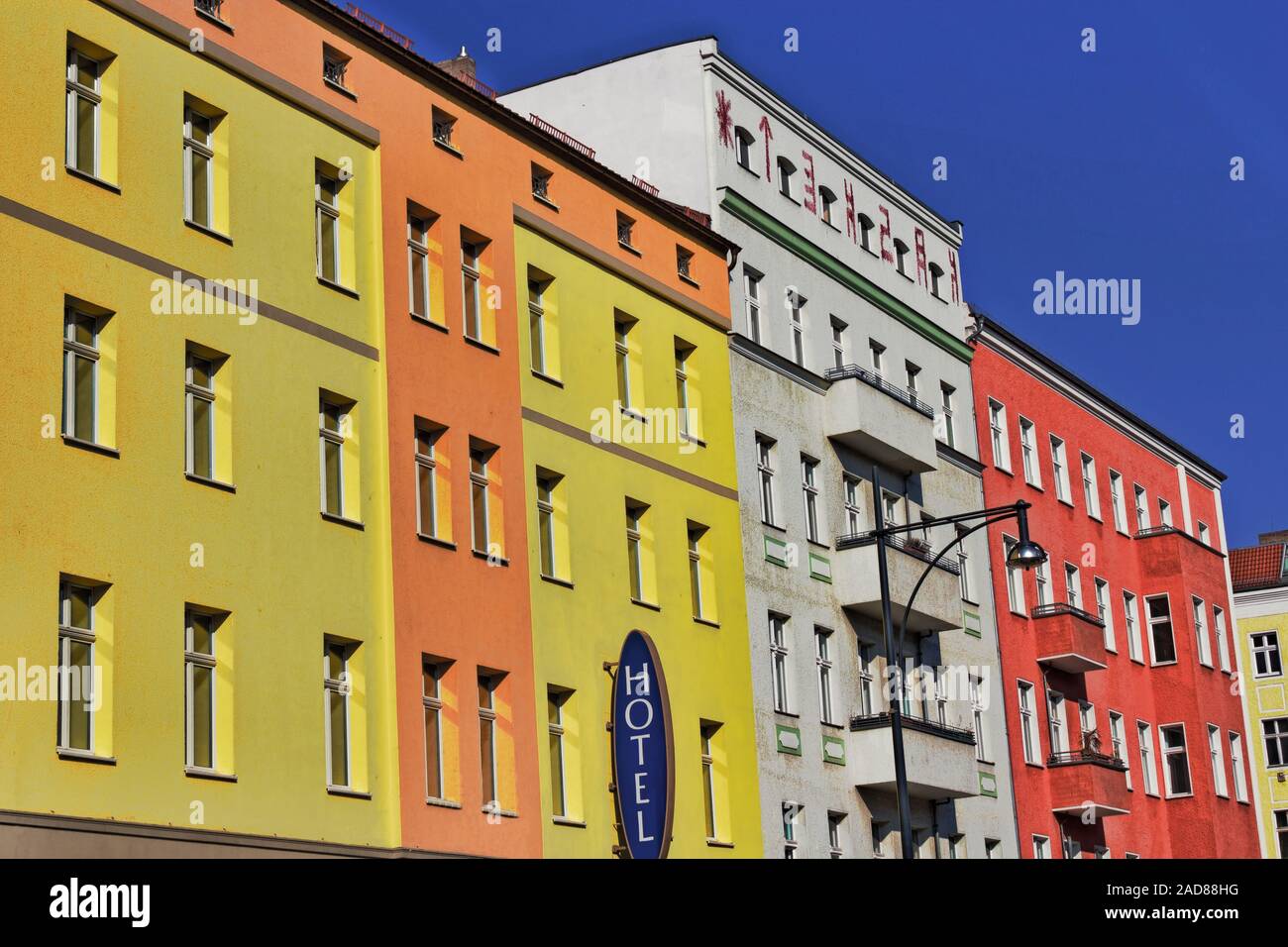 row of houses Stock Photo