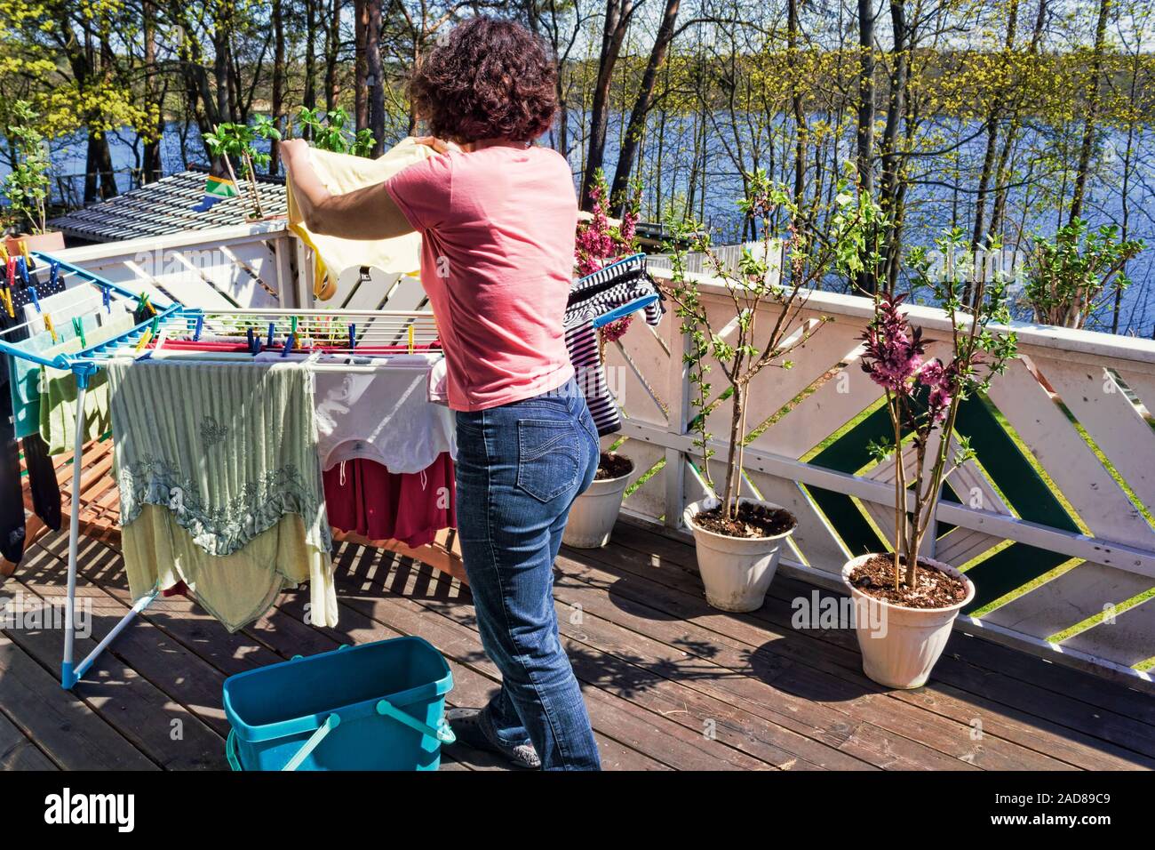 washing day Stock Photo