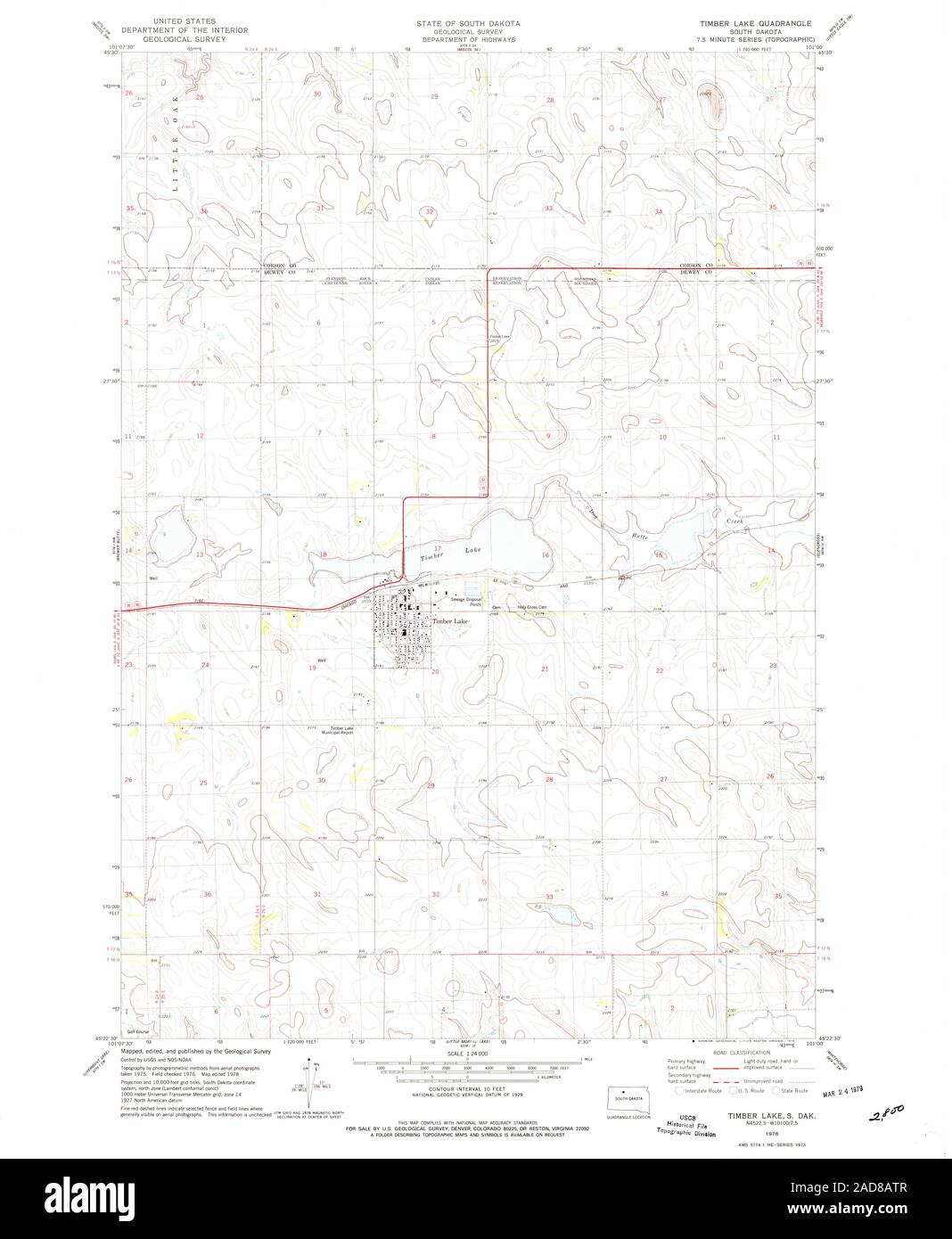 Timber lake south dakota map Cut Out Stock Images & Pictures Alamy