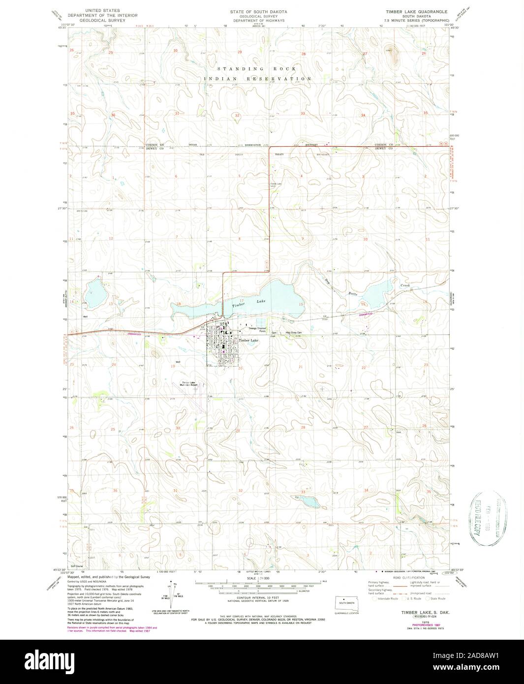 Timber lake south dakota map Cut Out Stock Images & Pictures Alamy