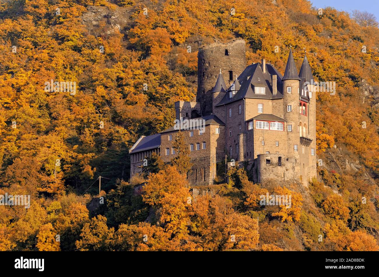 Castle Katz in autumn Stock Photo
