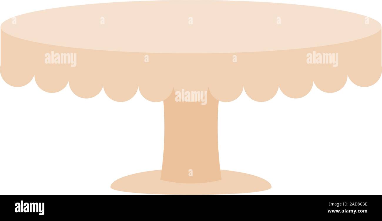 Isolated cake stand Stock Vector