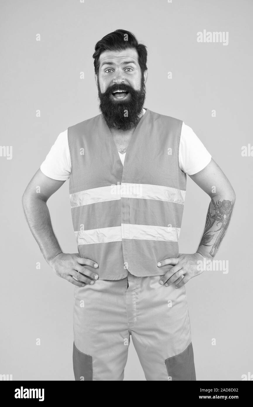 High visibility vest Black and White Stock Photos & Images - Alamy