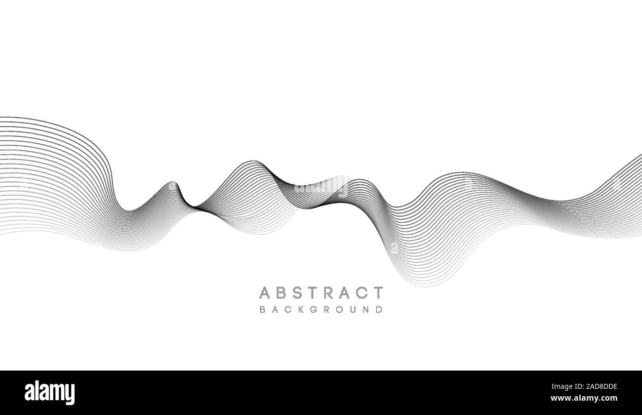 Abstract vector background, black wave for design brochure, website