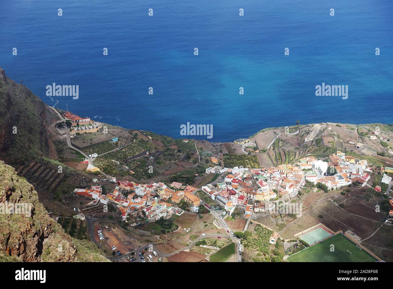 Look to Agulo, La Gomera, Canary Islands, Spain Stock Photo - Alamy