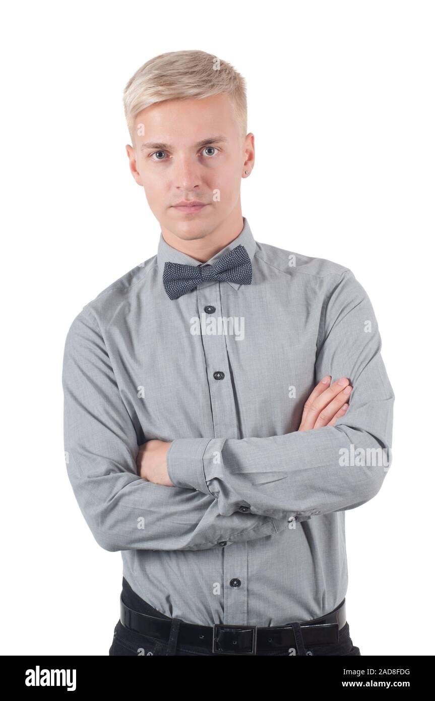 mens shirt and bow tie