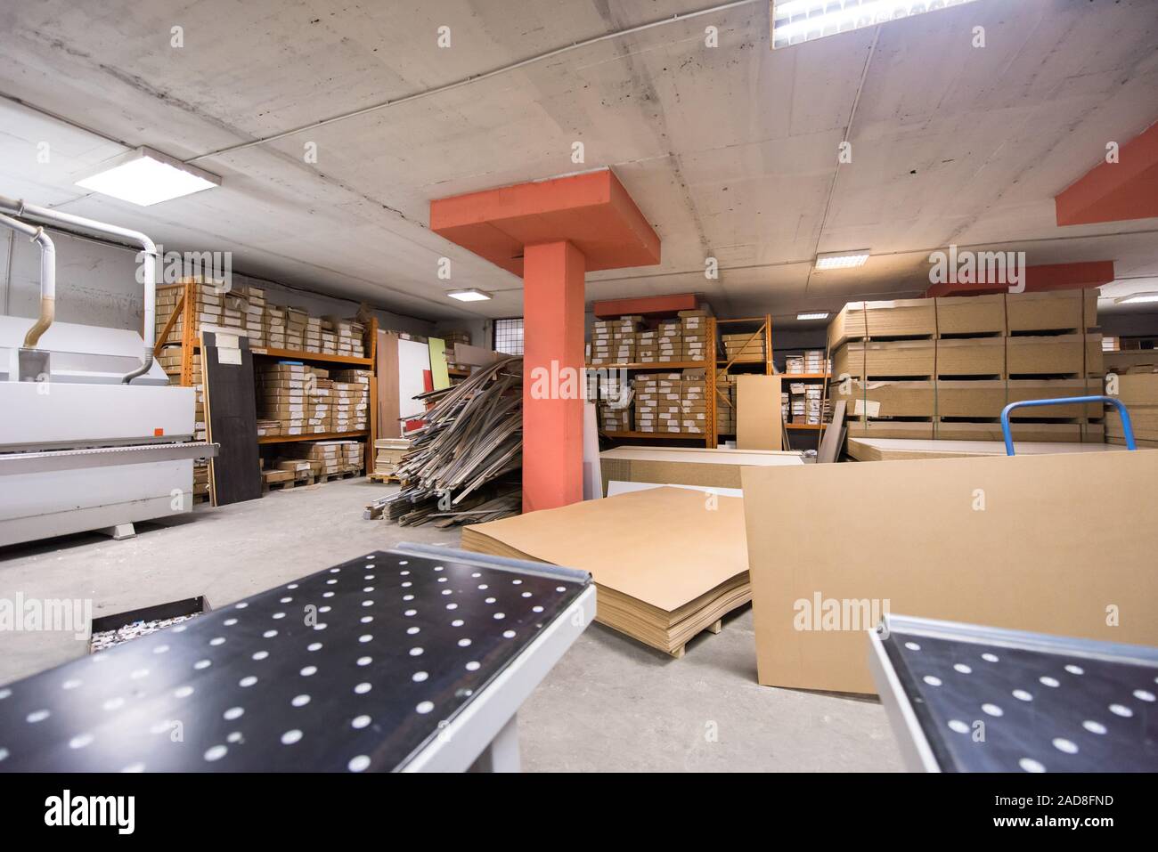 modern wooden furniture factory Stock Photo Alamy