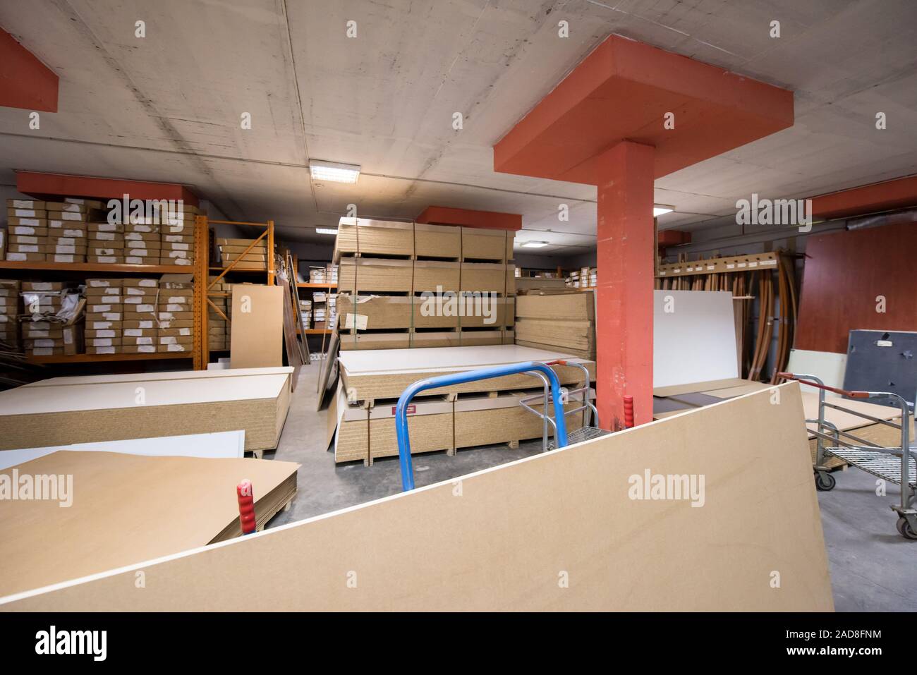 modern wooden furniture factory Stock Photo Alamy
