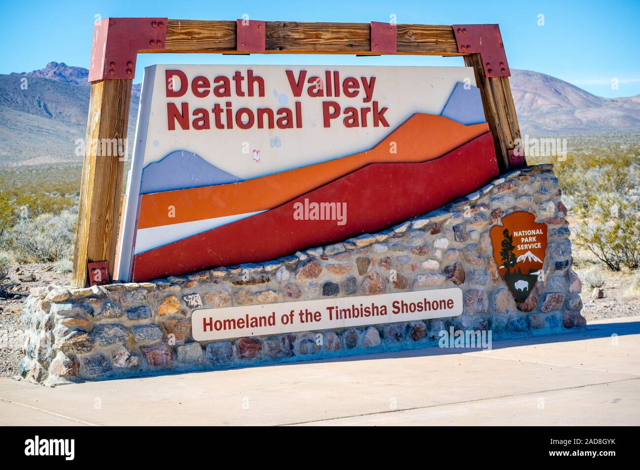 Death valley road sign hi-res stock photography and images - Alamy