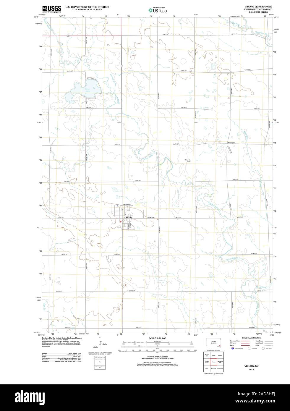 south dakota map hires stock photography and images Alamy