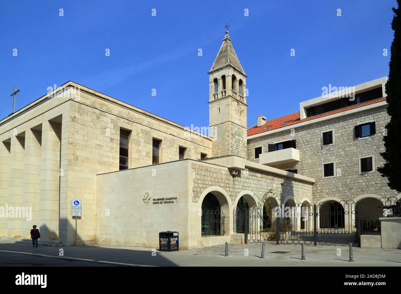Catholic Church Crkva Gospe od Zdravlija in Split, Croatia Stock Photo