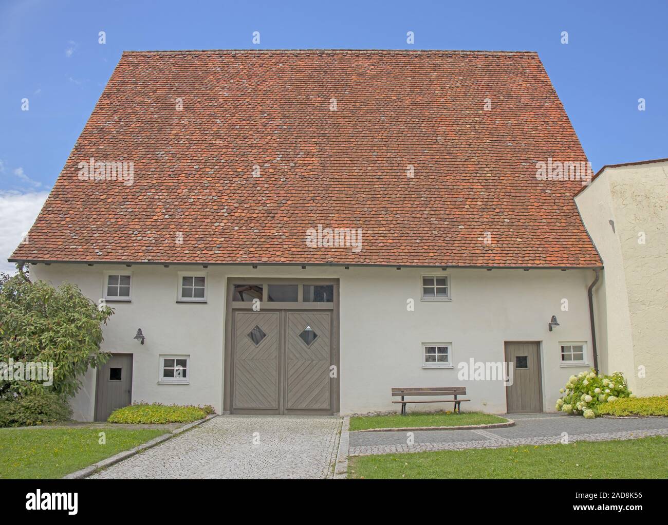 Parish barn of the church mountain in Seitingen-Oberflacht Stock Photo