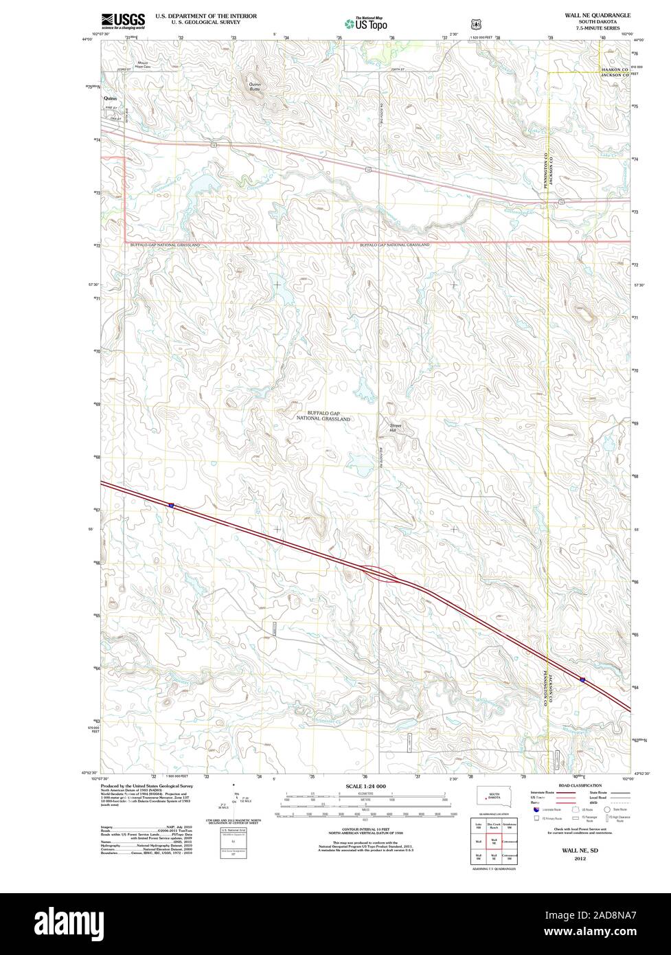 Map of wall south dakota Cut Out Stock Images & Pictures Alamy