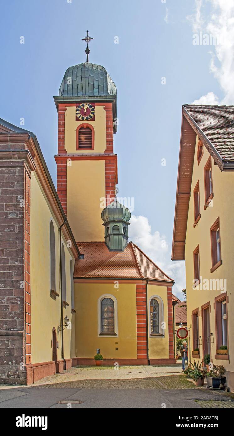 Abbey church Maria Himmelfahrt St. Märgen, Black Forest Stock Photo Alamy
