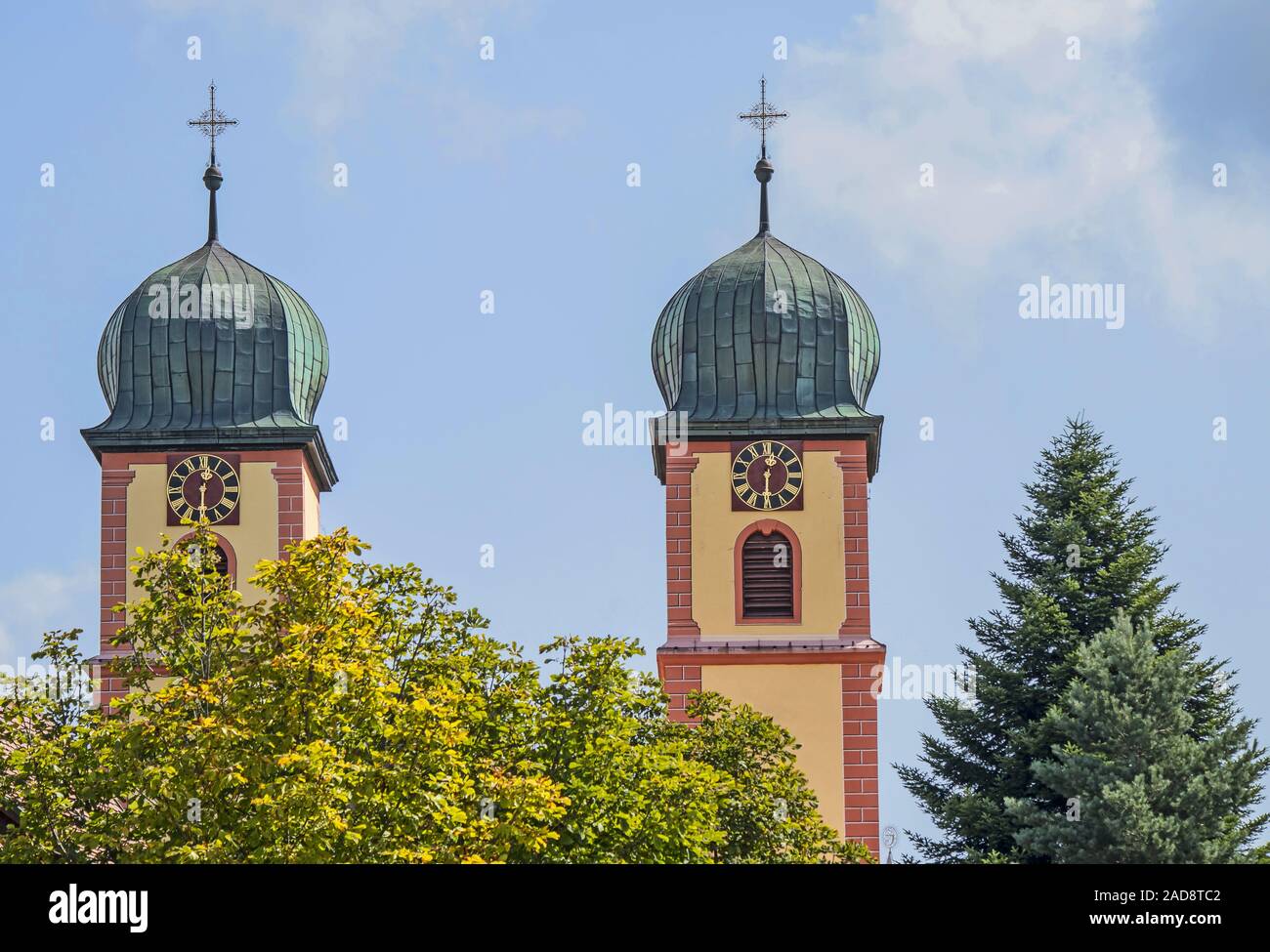 Abbey church Maria Himmelfahrt St. Märgen, Black Forest Stock Photo Alamy