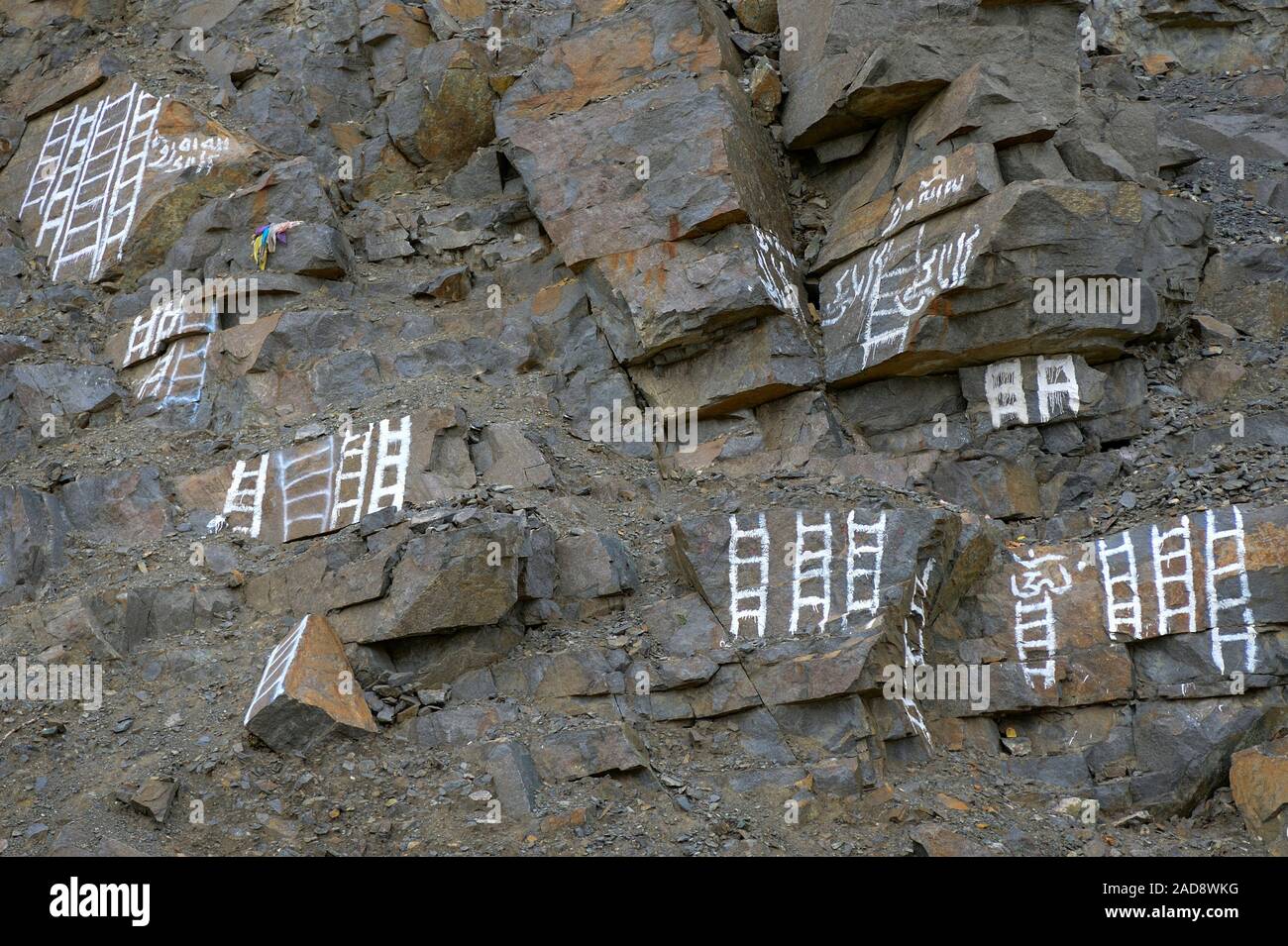 Why Tibetans Paint Ladder on Rock 