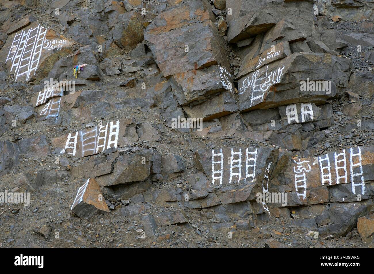 Why Tibetans Paint Ladder on Rock