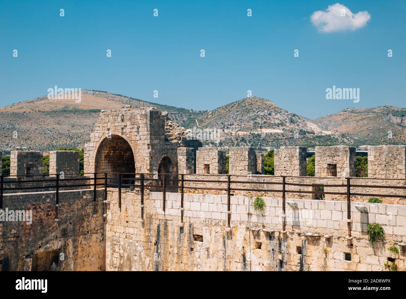 Kamerlengo castle and fortress in Trogir, Croatia Stock Photo