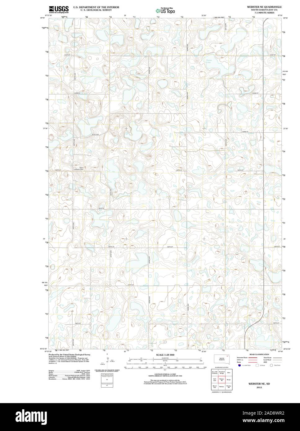 Webster South Dakota Map Webster South Dakota Map Cut Out Stock Images & Pictures - Alamy