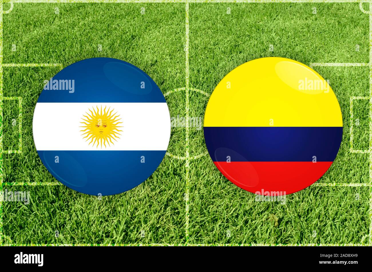Argentina vs colombia copa america hires stock photography and images