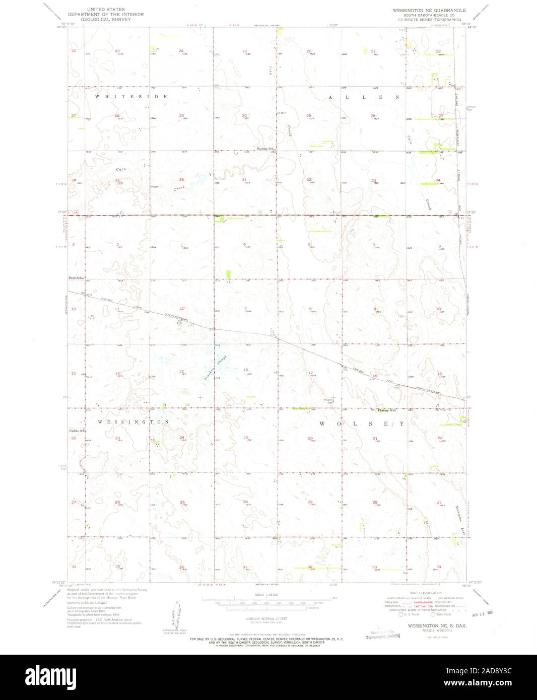 Wessington south dakota map Cut Out Stock Images & Pictures Alamy