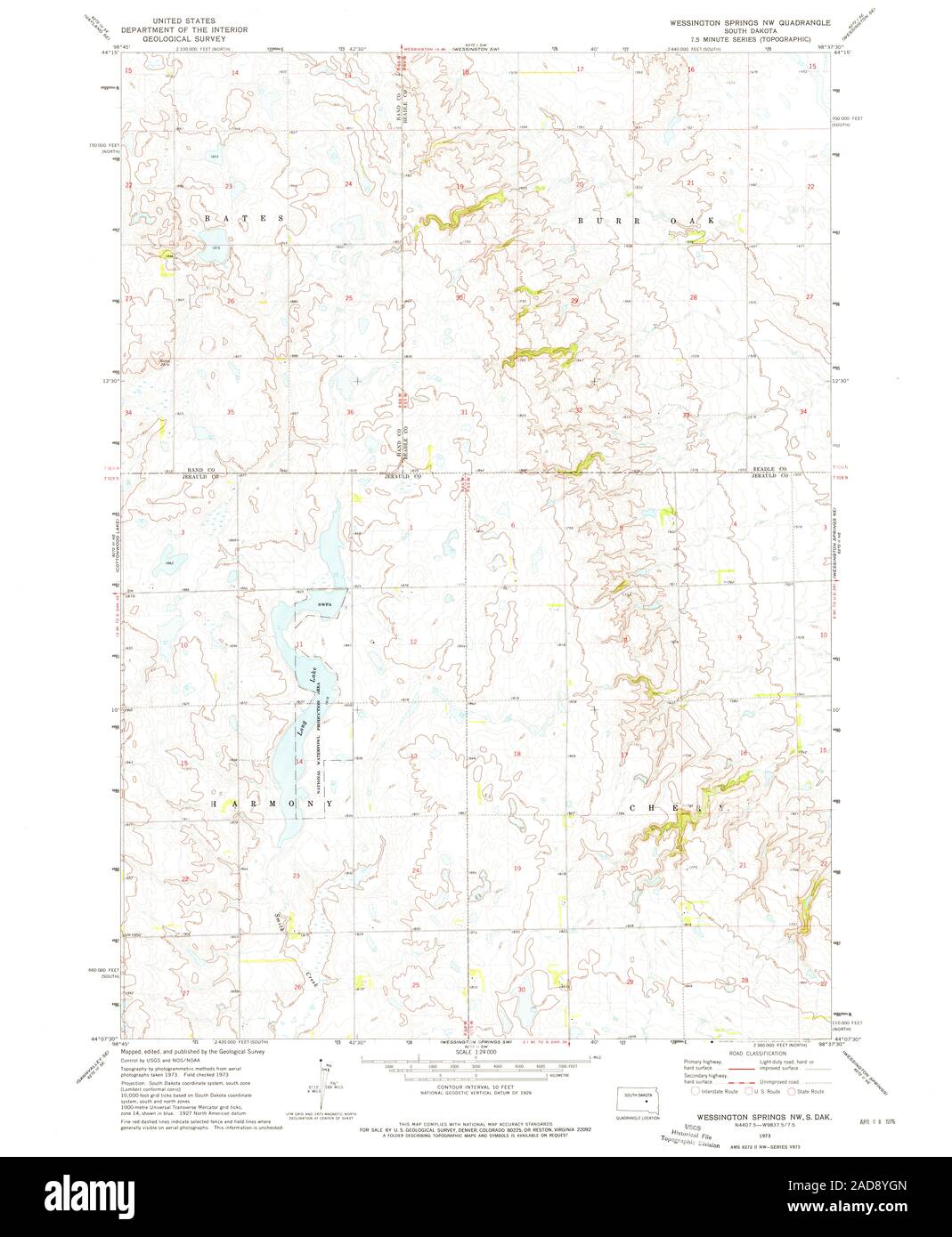 Wessington south dakota map hires stock photography and images Alamy