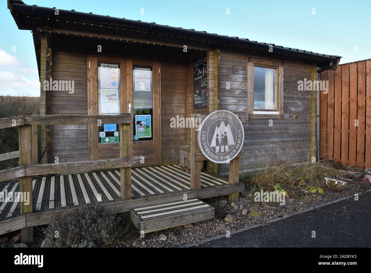 Whitelee Countryside Ranger Service office on Eaglesham moor near Glasgow, Scotland, UK Stock Photo